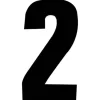 PISLA NUMEROTARRA 2 MUSTA 17CM