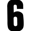 PISLA NUMEROTARRA 6 MUSTA 17CM