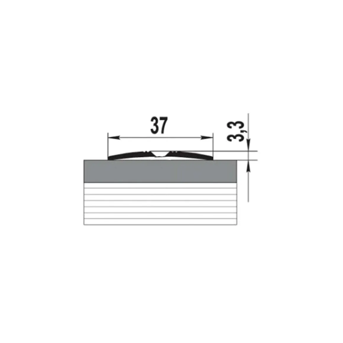 PISLA SAUMALISTA 37MM AL/MÄNTY TAR 90CM