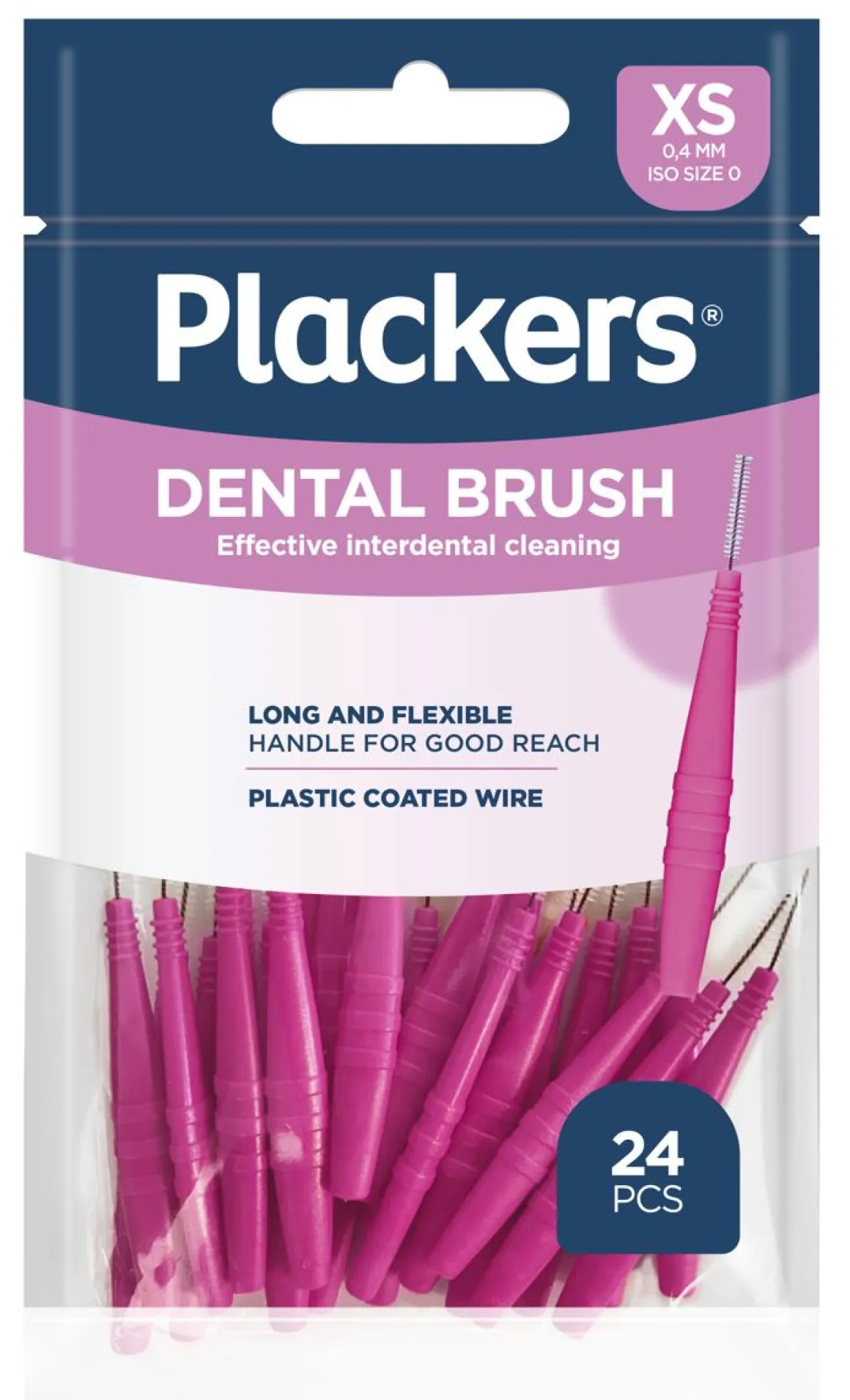 PLACKERS DENTAL BRUSH HAMMASVÄLIHARJA 0,4 MM 24 KPL