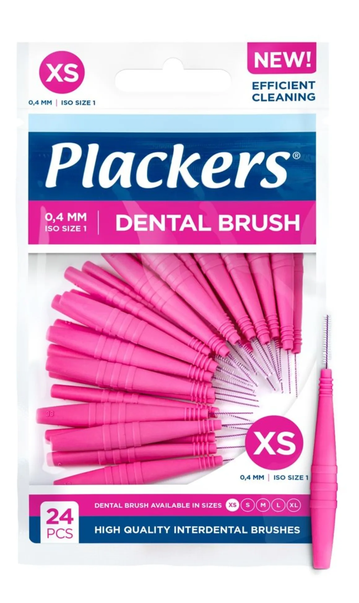 PLACKERS DENTAL BRUSH HAMMASVÄLIHARJA 0,4 MM 24 KPL