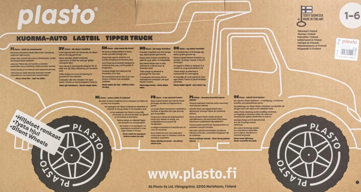 PLASTO SOFT NEUTRALS ISO KUORMA-AUTO 60 CM