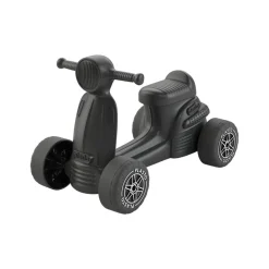 PLASTO SKOOTTERI, PEHMEÄT JA HILJAISET PYÖRÄT, MUSTA, ISTUINKOR