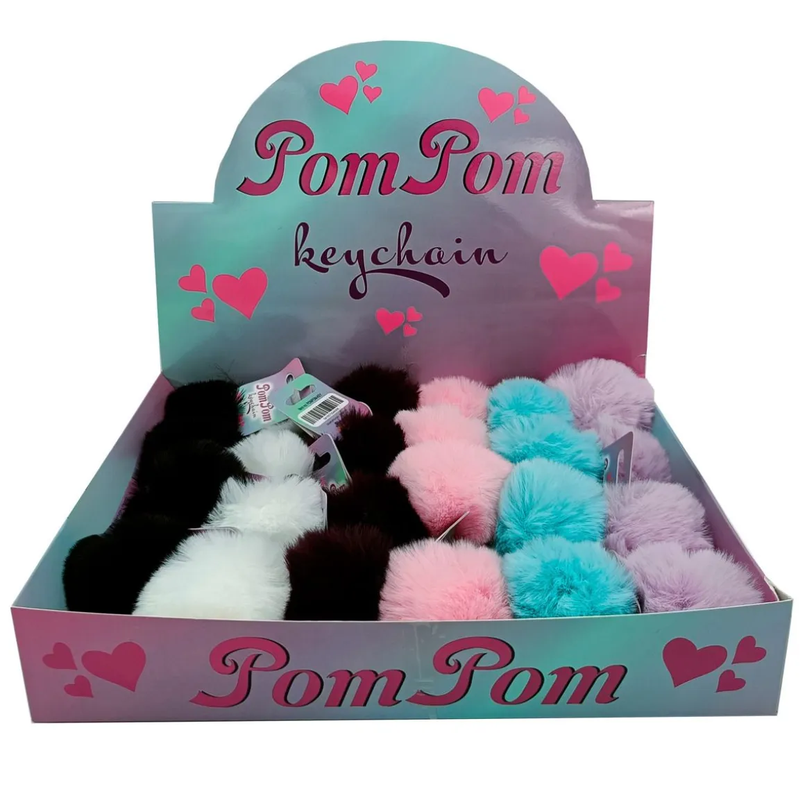 POMPOM AVAIMENPERÄT KLIPSILLÄ