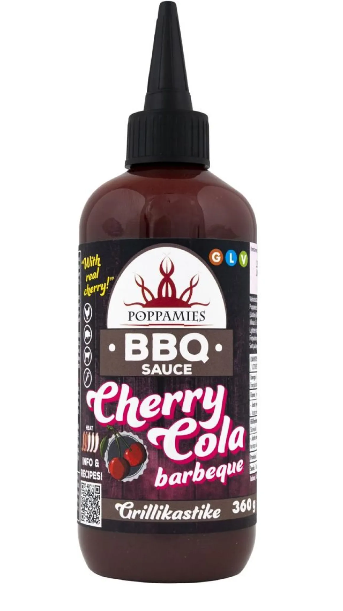 POPPAMIES BBQ SAUCE CHERRY & COLA BARBEQUE KASTIKE 360 G
