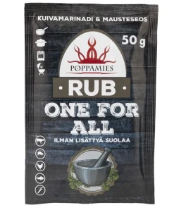 POPPAMIES RUB ONE FOR ALL -ILMAN LISÄTTYÄ SUOLAA MAUSTESEOS 50 G