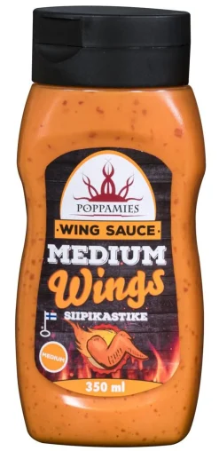 POPPAMIES WING SAUCE MEDIUM  340 G