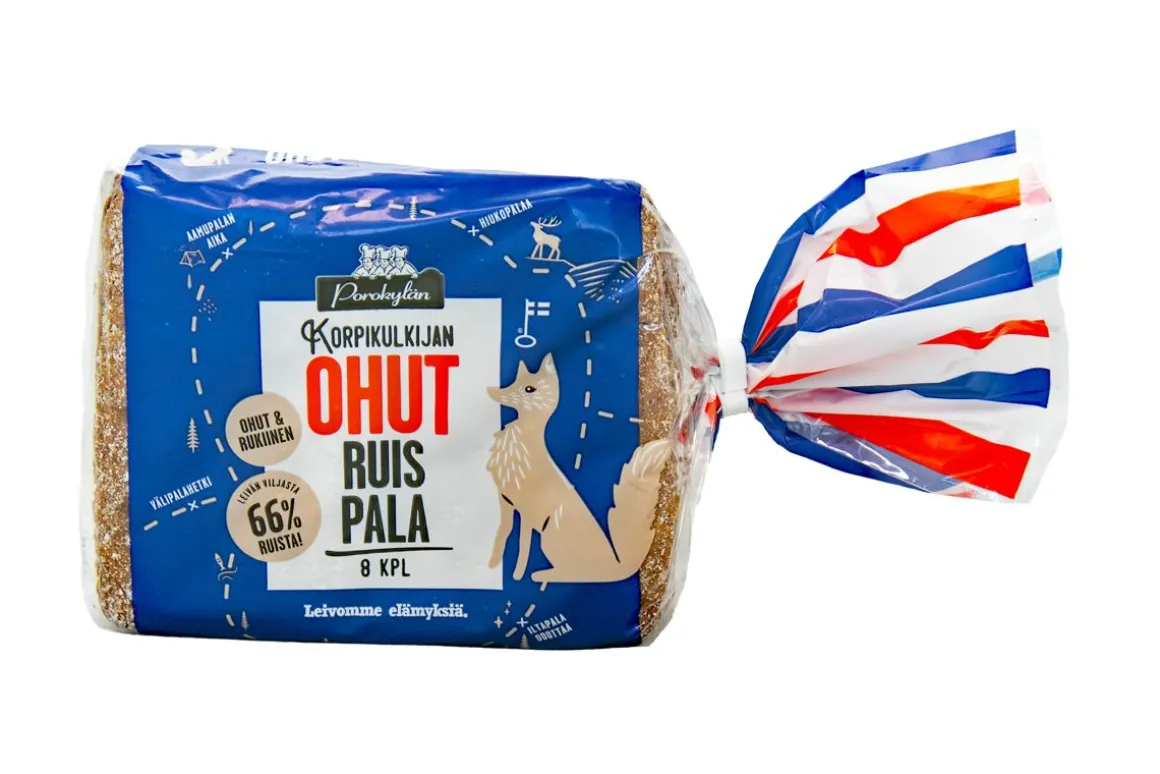 POROKYLÄN KORPIKULKIJAN OHUT RUISPALA 8KPL 320 G