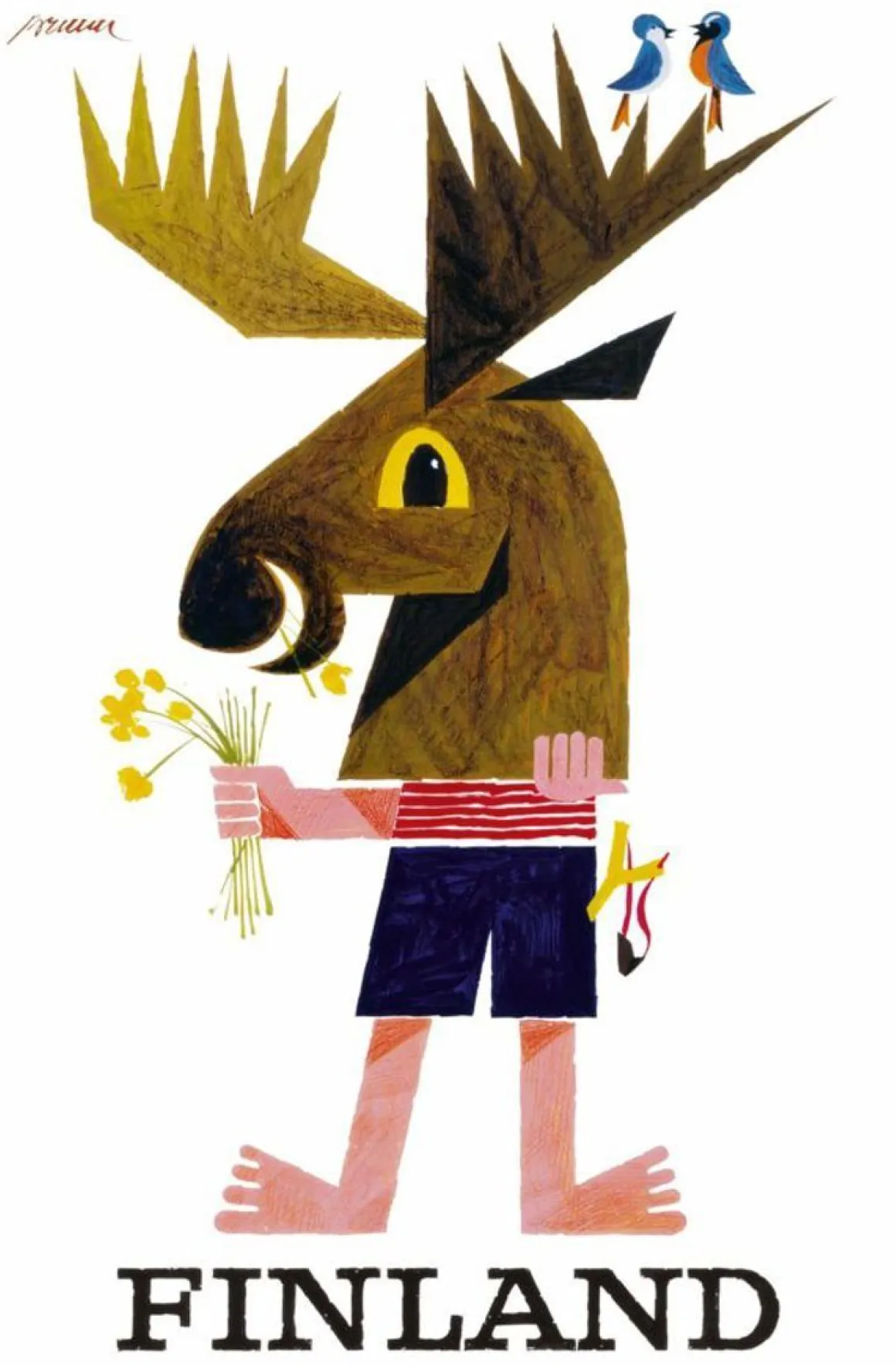 POSTIKORTTI THE MOOSE BY ERIK BRUUN