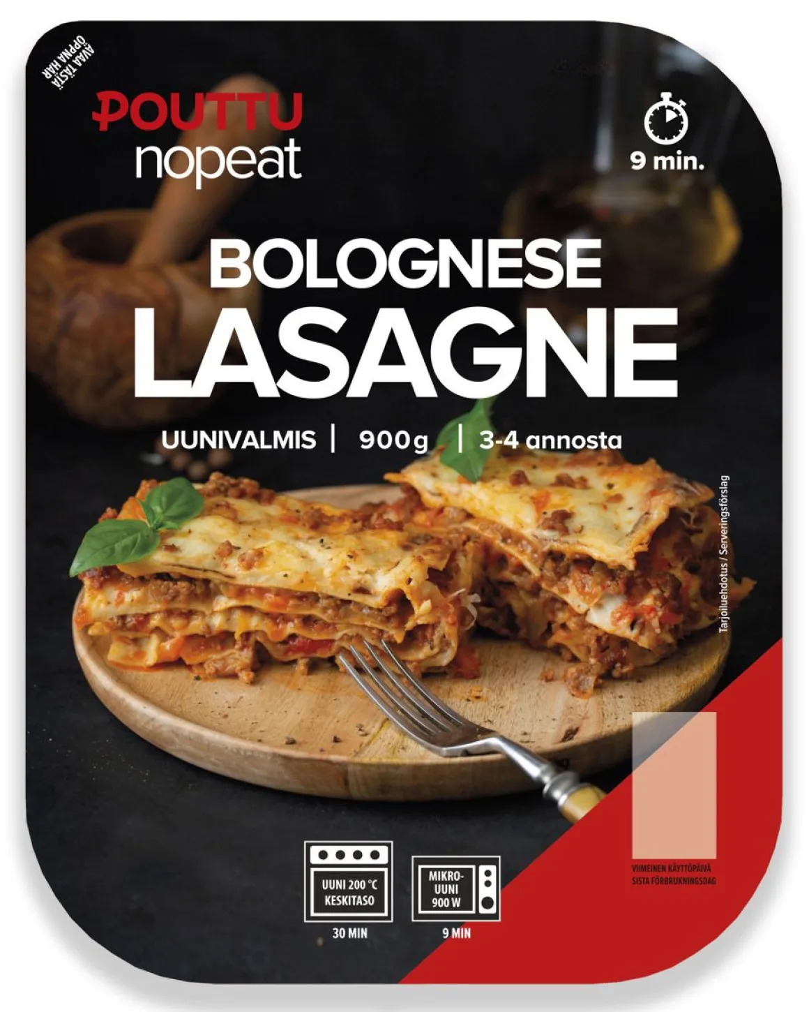 POUTTU NOPEAT LASAGNE BOLOGNESE 900 G