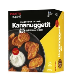 POUTTU NOPEAT PANEROIDUT KANANUGGETIT JA KURKKUMAJONEESI 218