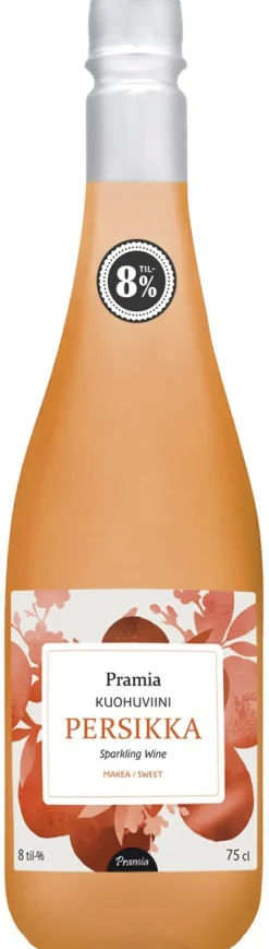 PRAMIA KUOHUVIINI PERSIKKA 8% KMP 750 ML