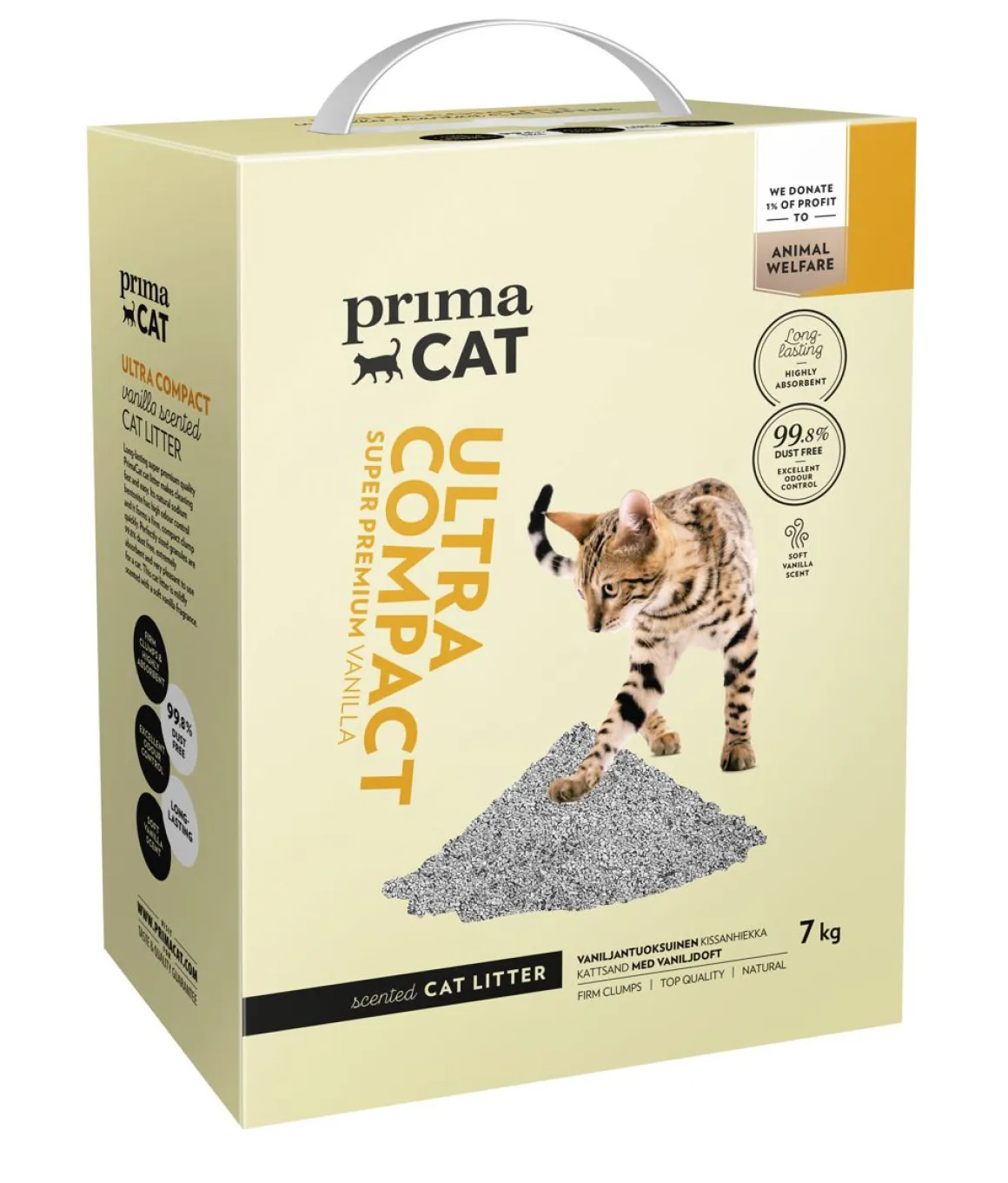 PRIMACAT KISSANHIEKKA ULTRA COMPACT VANILLA 7 KG