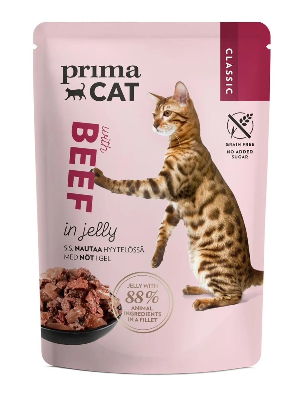 PRIMACAT CLASSIC NAUTAA HYTYELÖSSÄ 85 G