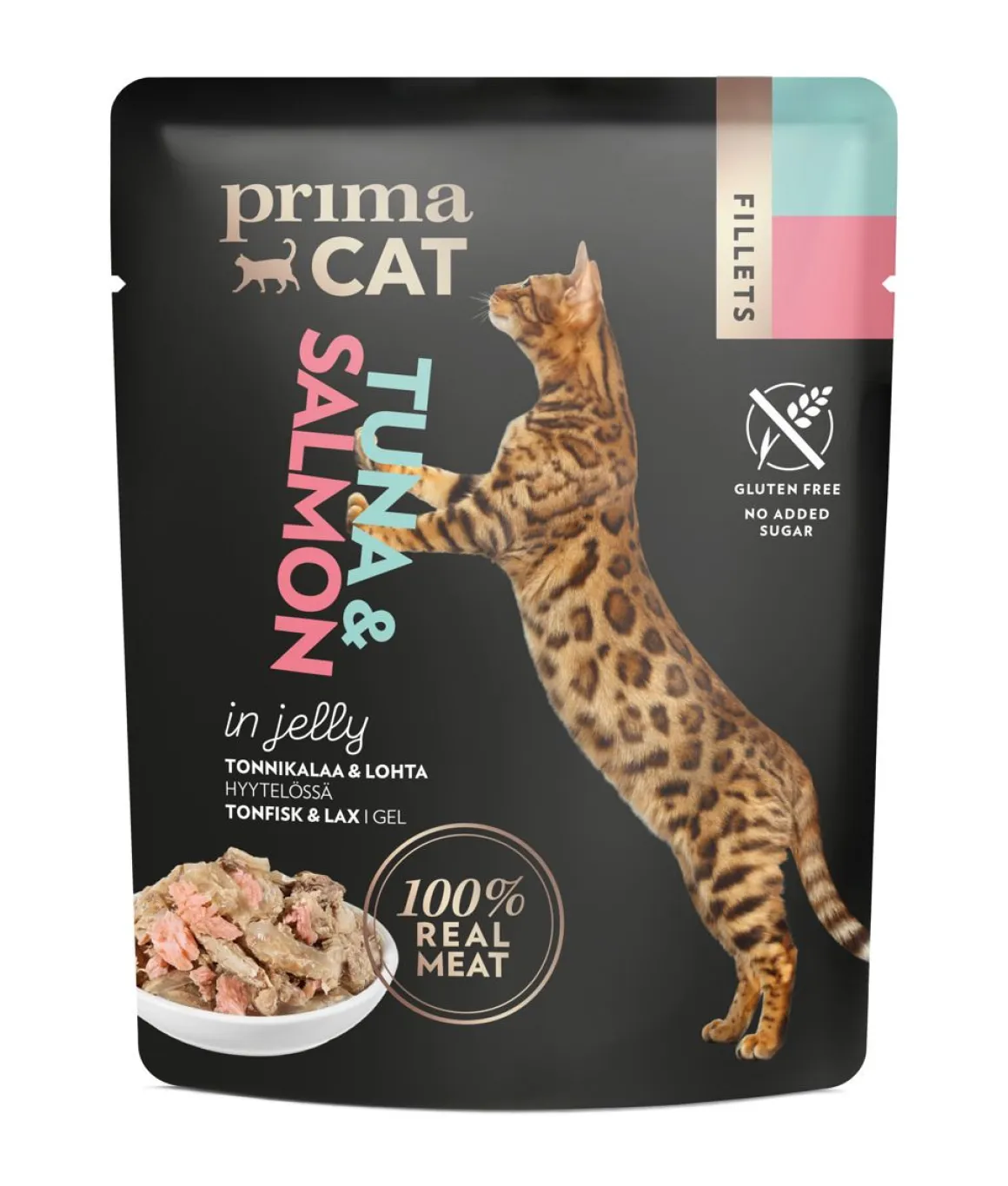 PRIMACAT FILLETS TONNIKALAA JA LOHTA HYYTELÖSSÄ 50 G