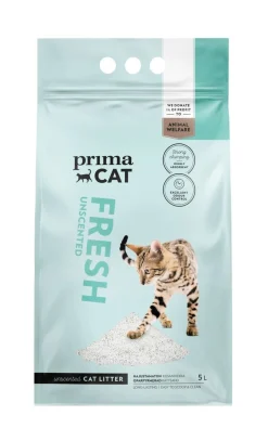 PRIMACAT KISSANHIEKKA FRESH UNSCENTED VALKOINEN 5 L