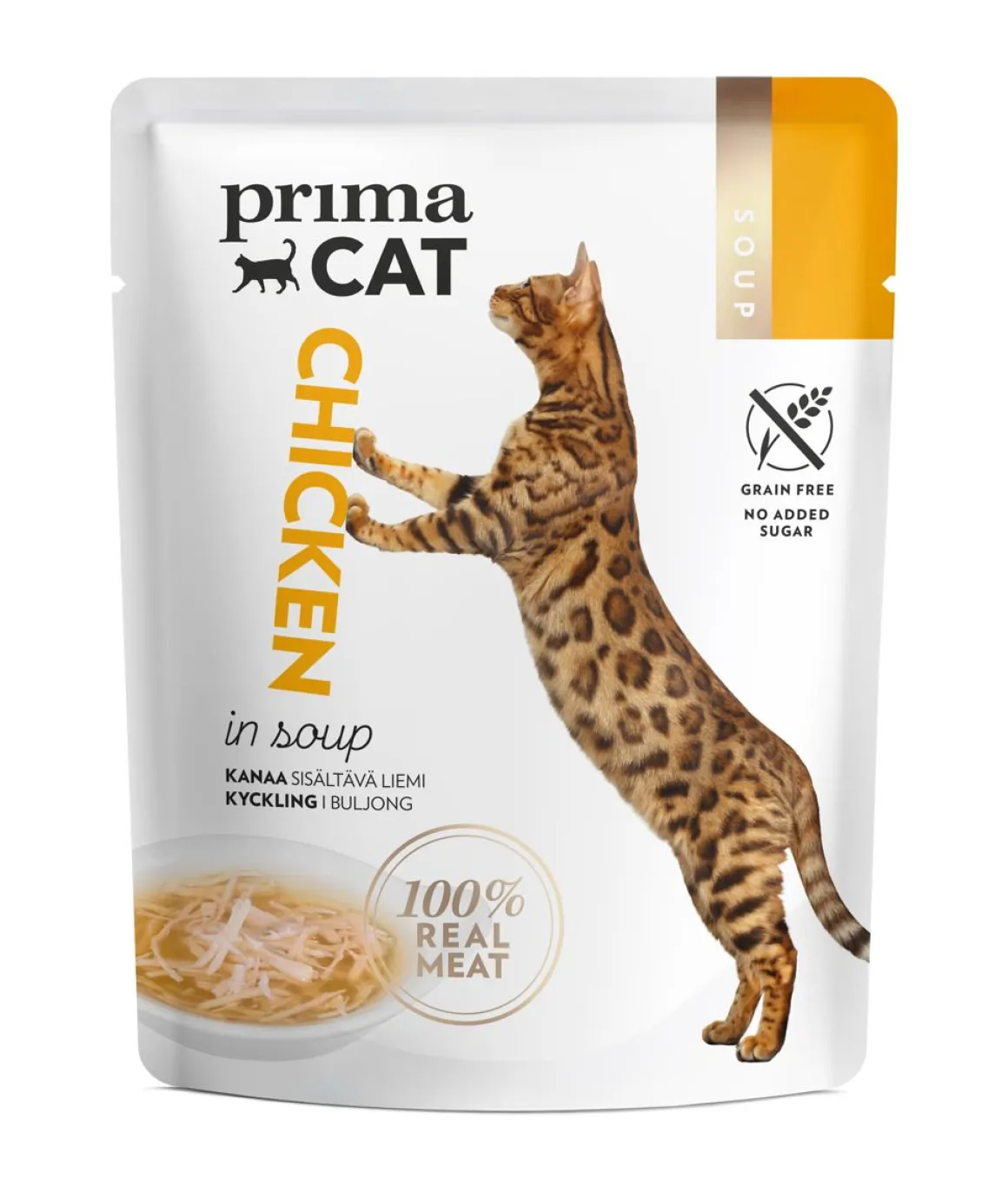 PRIMACAT SOUPS KANANLIHAA LIEMESSÄ 40 G