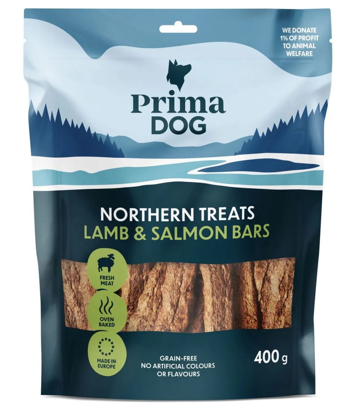 PRIMADOG NORTHERN TREATS LAMMAS-LOHITANKO 400 G