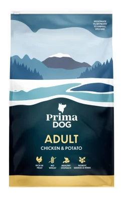 PRIMADOG TÄYSRAVINTO KANA-PERUNA ADULT 3 KG