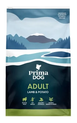 PRIMADOG TÄYSRAVINTO LAMMAS-PERUNA ADULT 3 KG