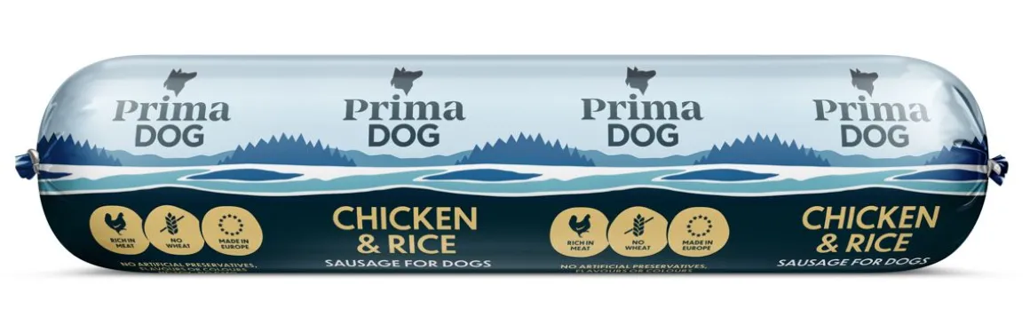 PRIMADOG MAKKARA KANA-RIISI 800 G