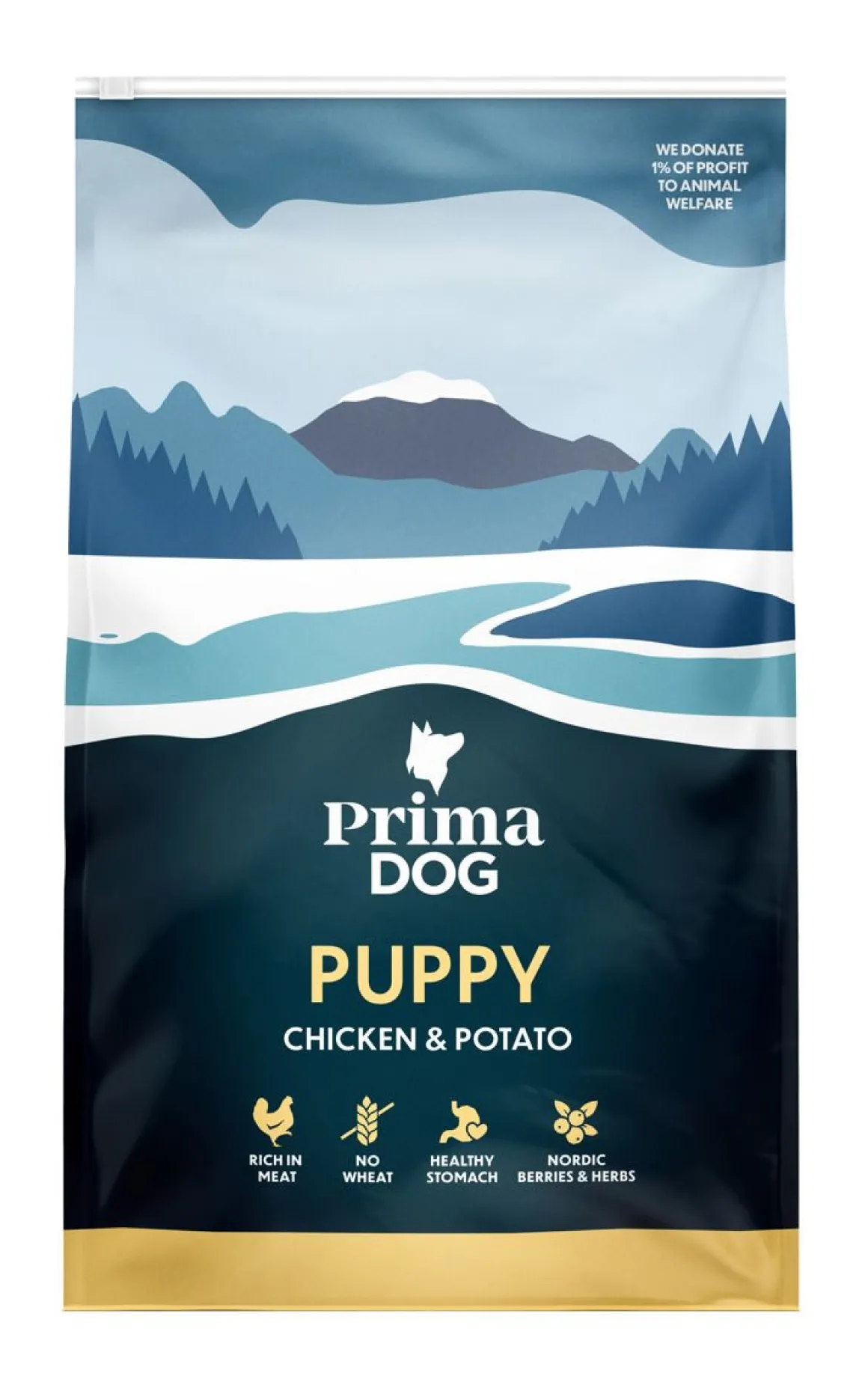 PRIMADOG TÄYSRAVINTO KANA-PERUNA PENNUILLE 3 KG