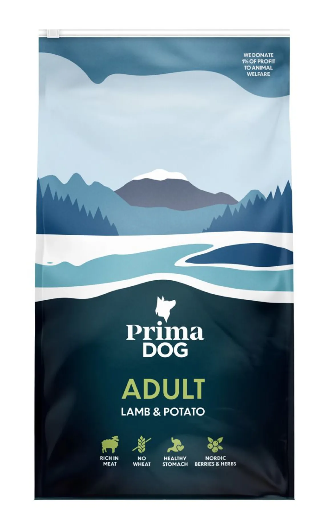 PRIMADOG TÄYSRAVINTO LAMMAS-PERUNA KAIKKI RODUT 10 KG