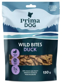 PRIMADOG WILD BITES ANKKA JA AURINGONHATTU PEHMEÄ 100 G