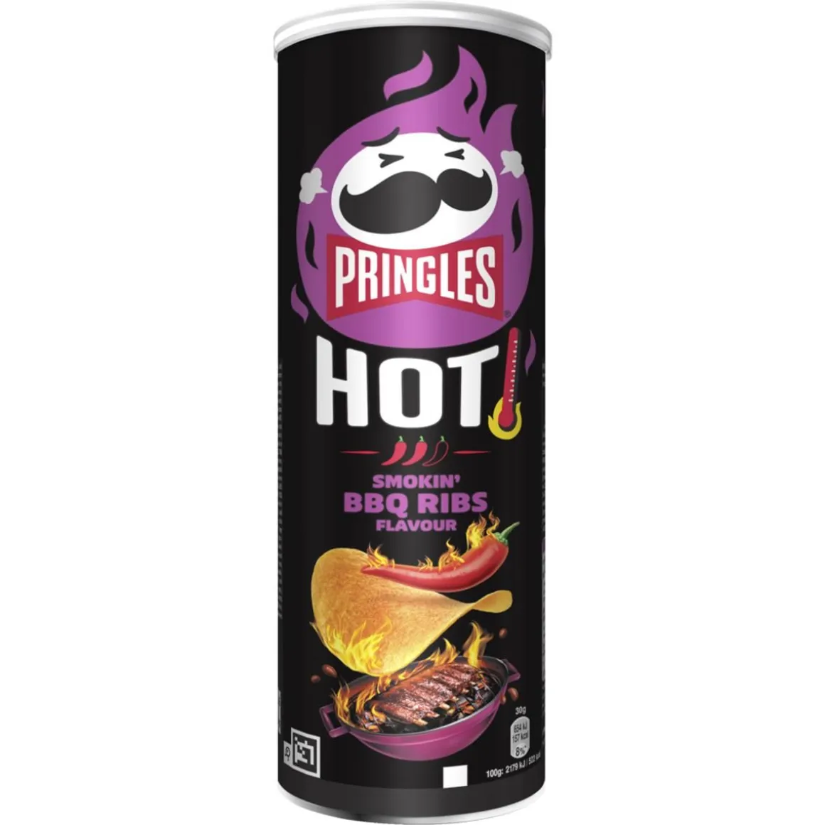 PRINGLES HOT SMOKIN' BBQ RIBS 160 G