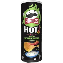 PRINGLES HOT KICKIN' SOUR CREAM 160 G