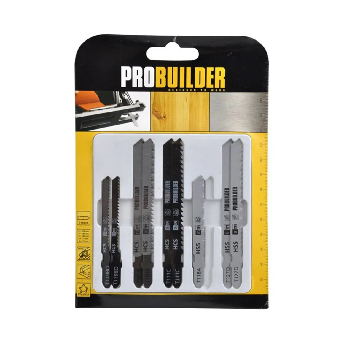 PROBUILDER PISTOSAHATERÄT 10KPL