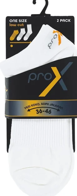 PRO-X LOW CUT SUKAT VALKOINEN 36-46 ONE SIZE