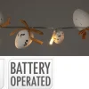 PÄÄSIÄISMUNA LED 18 KORISTEVALO 30CM, TOIMII PARISTOILLA