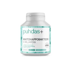 PUHDAS+ MAITOHAPPOBAKTEERI 5 MILJARDIA 75 KPL