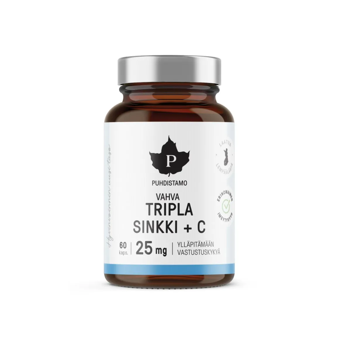 PUHDISTAMO TRIPLA SINKKI -KAPSELI 60 KPL