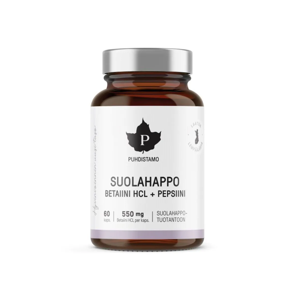 PUHDISTAMO BETAINE HCL -SUOLAHAPPO 60 KPL