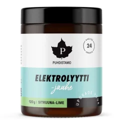 PUHDISTAMO ELEKTROLYYTTIJAUHE SITRUUNA-LIME 120 G