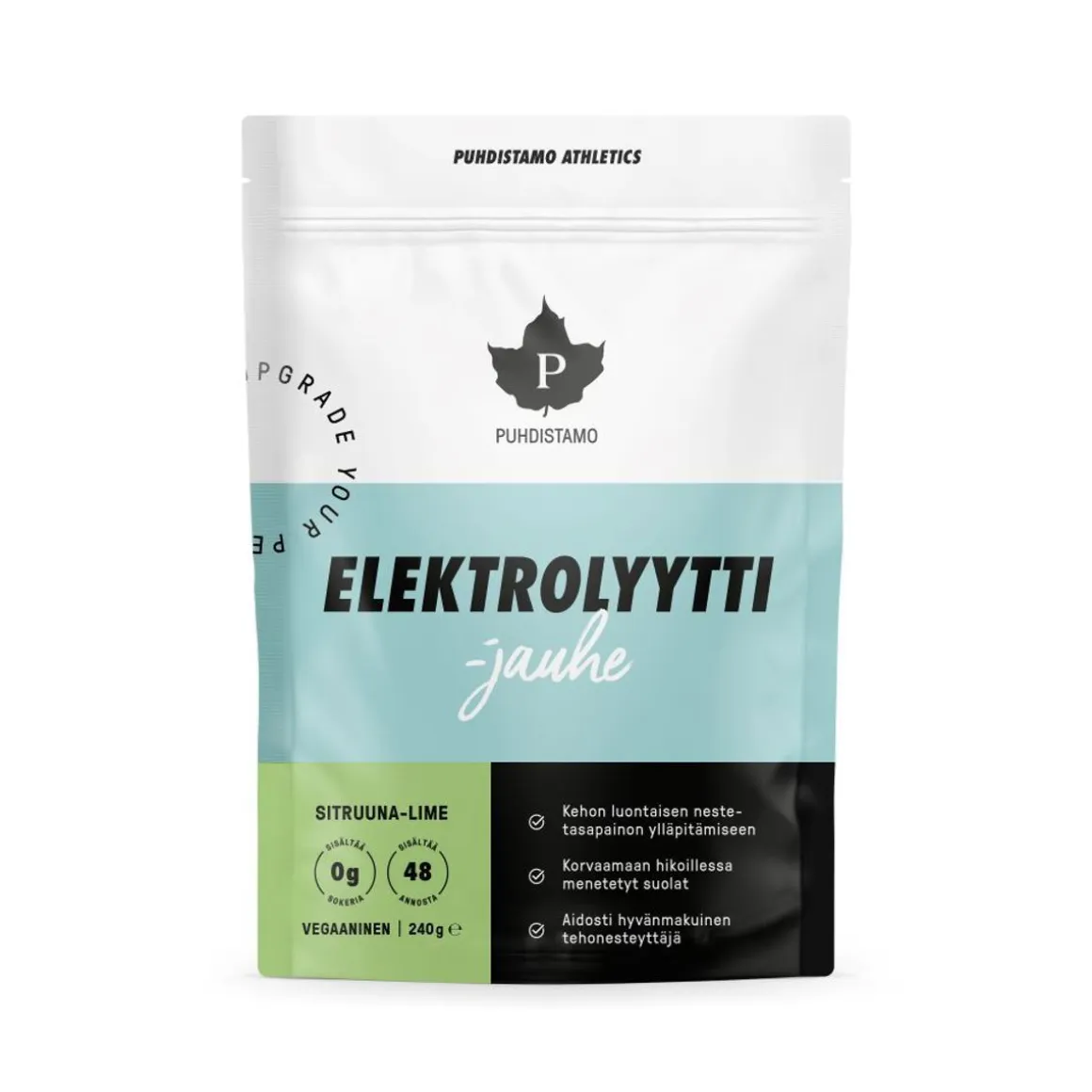 PUHDISTAMO ELEKTROLYYTTIJAUHE SITRUUNA-LIME 240 G
