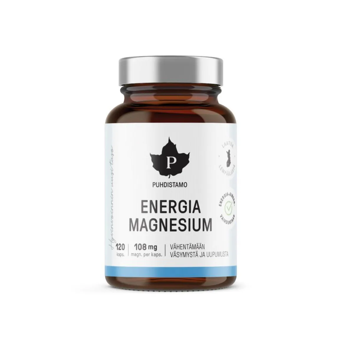 PUHDISTAMO ENERGIA MAGNESIUM 120 KPL