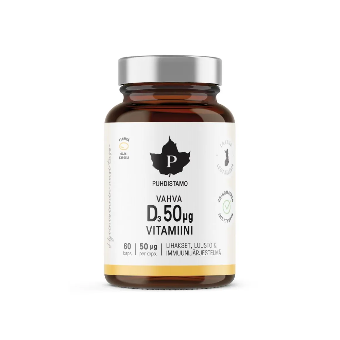 PUHDISTAMO SUPER D-VITAMIINI 50UG 60 KPL