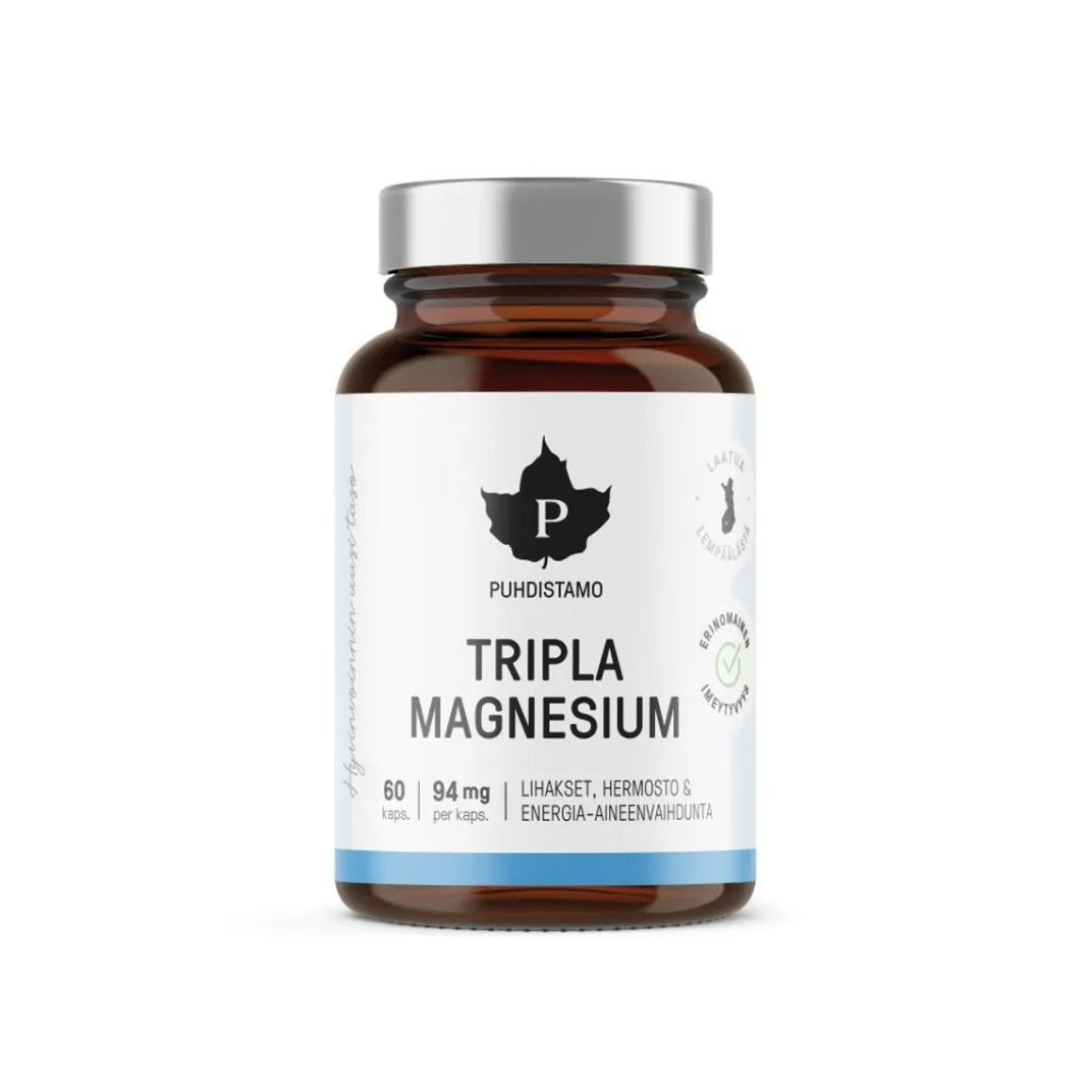 PUHDISTAMO TRIPLA MAGNESIUM -KAPSELI 60 KPL