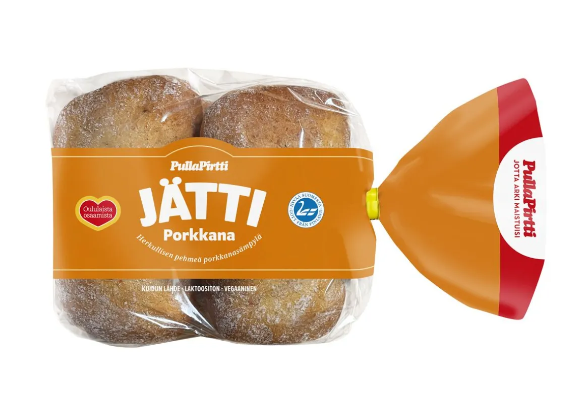 PULLAPIRTTI JÄTTI PORKKANA SÄMPYLÄ 4KPL 360 G