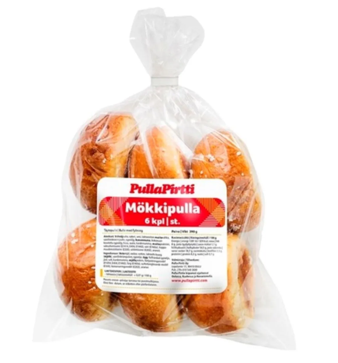 PULLAPIRTTI MÖKKIPULLA 6KPL 390 G