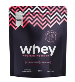 PULS NUTRITION WHEY METSÄMANSIKKA 1 KG VÄHÄLAKTOOSINEN