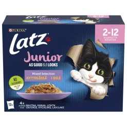 PURINA LATZ AGAIL JUNIOR MIXED LAJ HYYT 12*85G 1,02 KG