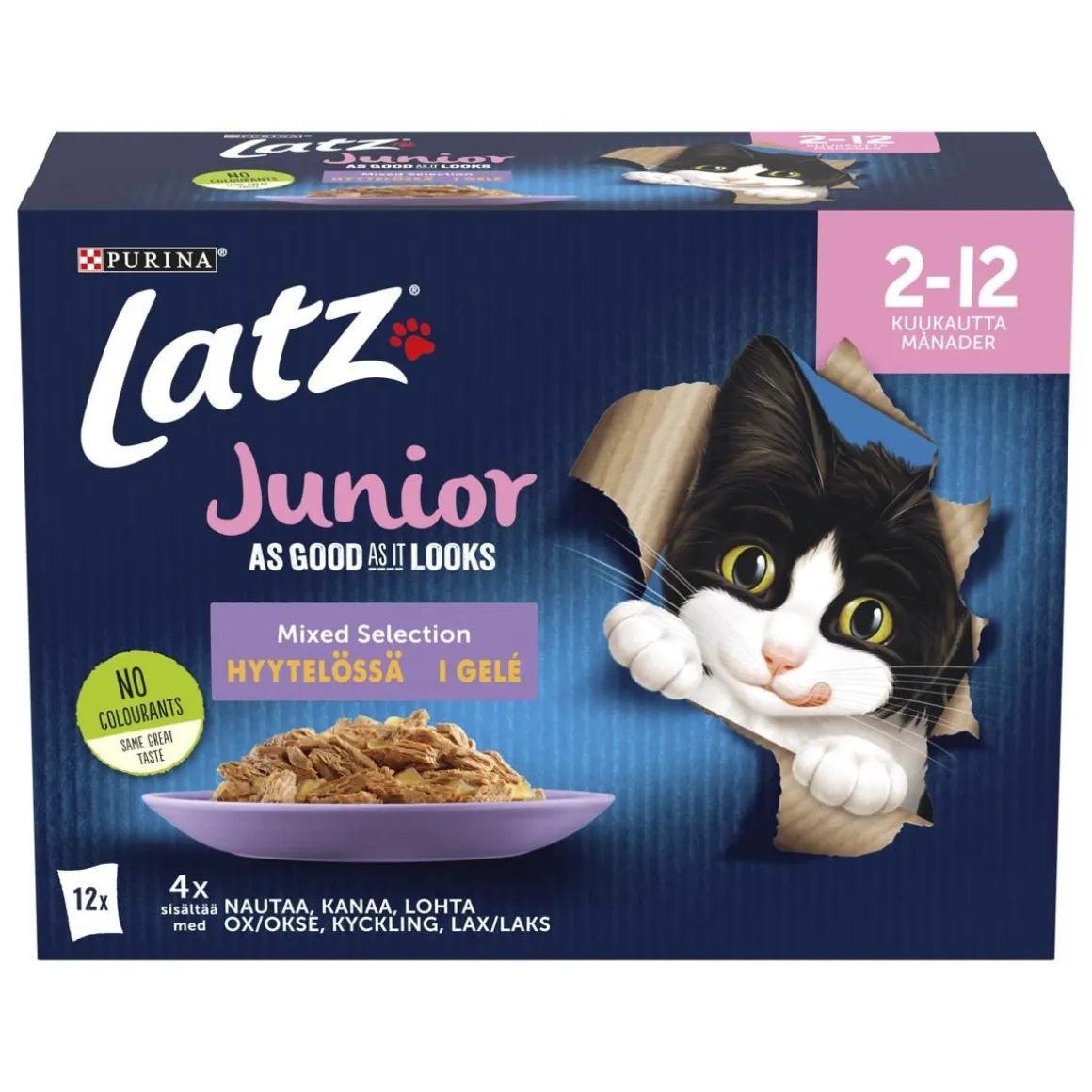 PURINA LATZ AGAIL JUNIOR MIXED LAJ HYYT 12*85G 1,02 KG
