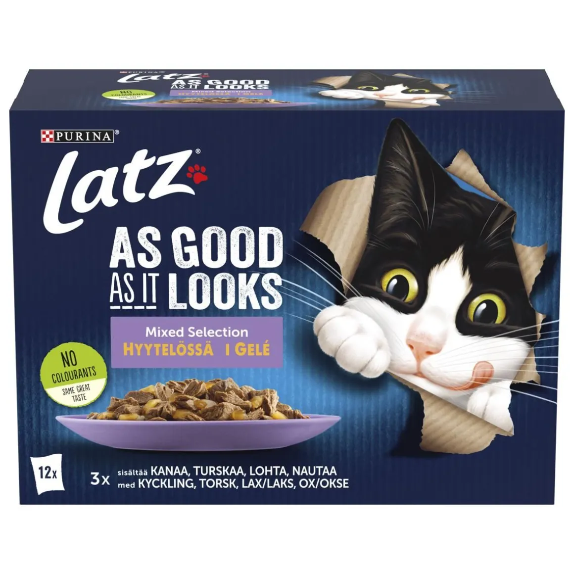 PURINA LATZ AGAIL MIXED LAJ HYYT 12*85G 1,02 KG