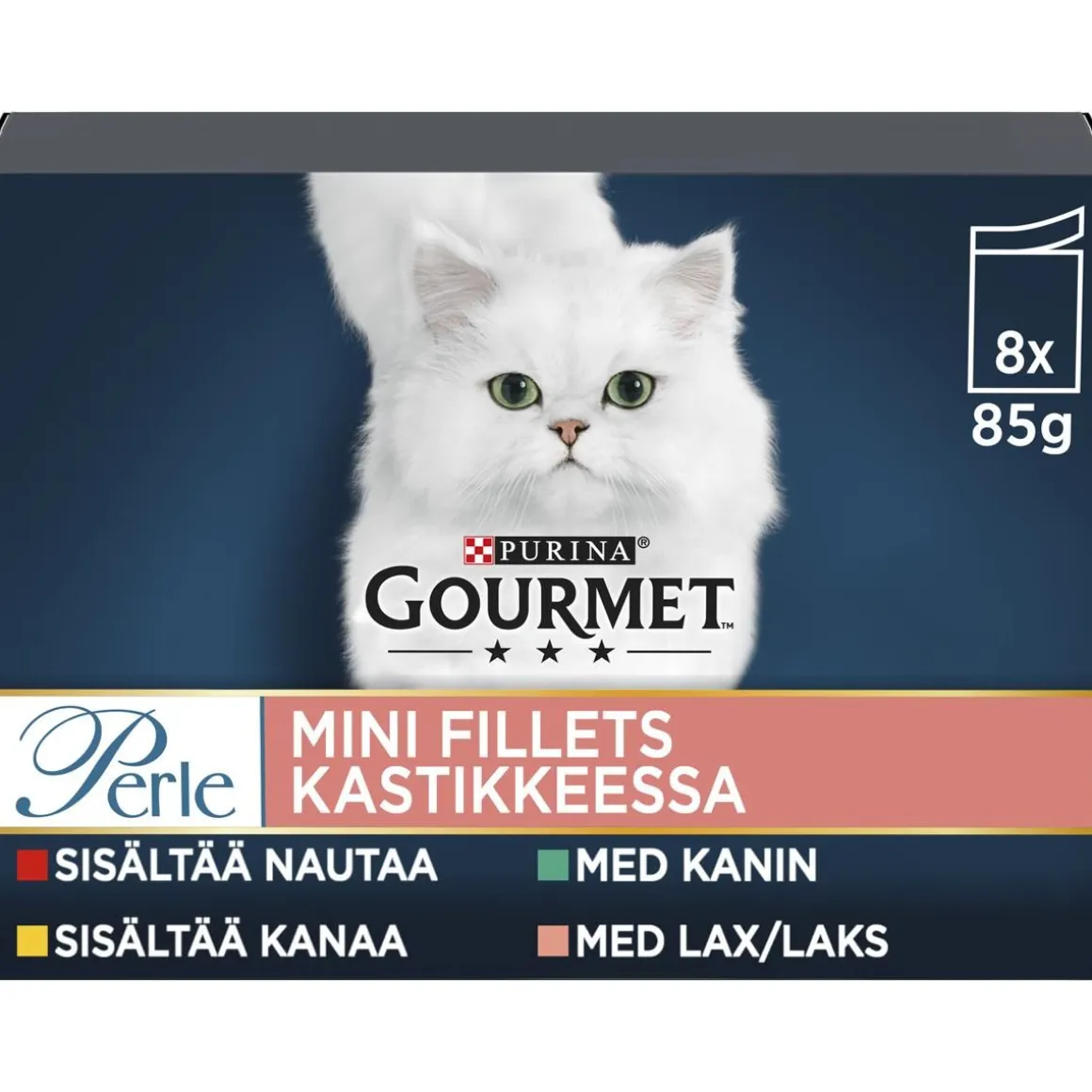 PURINA GOURMET PERLE ANNOSP MINIFILETS KASTIKELAJ 8*85G 680 G