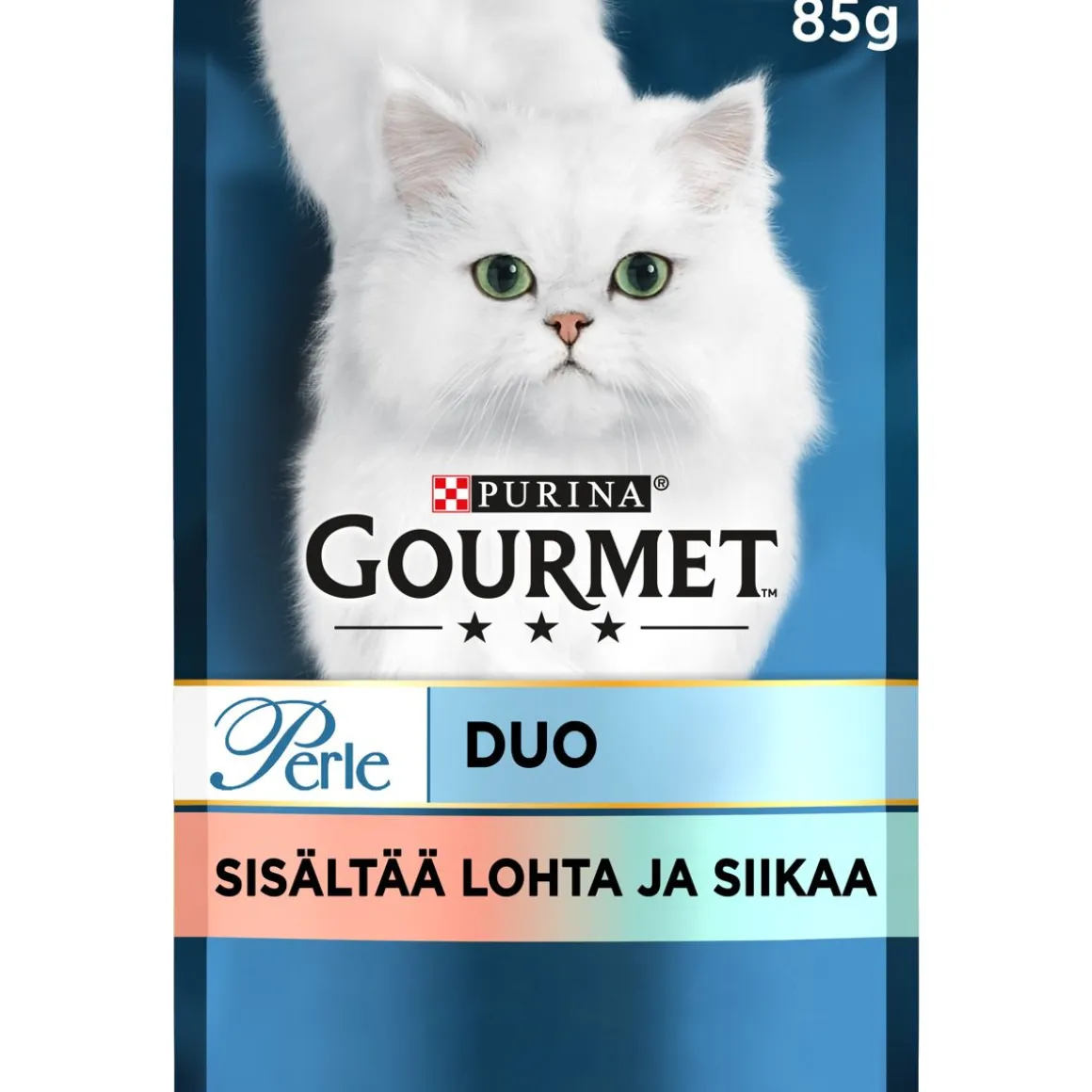 PURINA GOURMET PERLE ANNOSP SEASIDE DUO LOHI-VALKOINEN KALA 85 G
