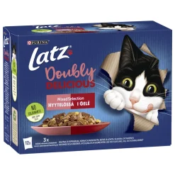 PURINA LATZ AGAIL DOUBLY DELICIOUS MIXED LAJ HYYT 12*85G 1,02 KG